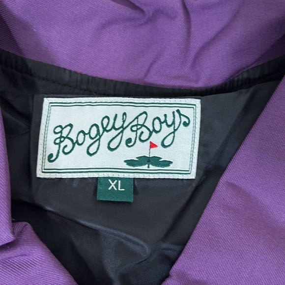 Bogey Boys Full Zip Block Jacket Purple Men’s XL NWT golf Colorblock unisex - Picture 5 of 11